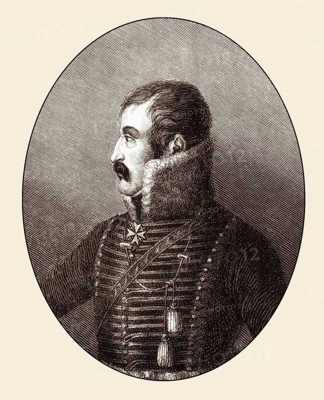 Ferdinand Baptista von Schill, 1776 - 1809, a Prussian officer, War of the Fifth Coalition or Franco-Austrian War of 1809