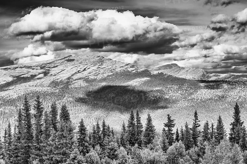 Cloudy sky over the fells, Tylldalen, Hedmark, Innlandet, Norway, June 2025