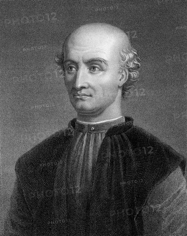 Donato Bramante, 1444 - 1514, an Italian architect of the Renaissance, Donato Bramante, oder Donato di Pascuccio d'Antonio, 1444 - 1514, ein italienischer Baumeister und Begründer der Hochrenaissance-Architektur