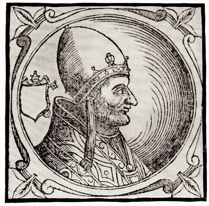 Pope Adrian IV or Adrianus IV, born Nicholas Breakspear, pope from 1154 to 1159