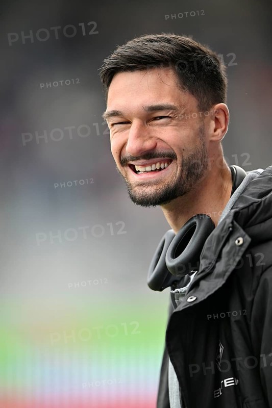 Tim Kleindienst Borussia Mönchengladbach BMG (11) smiles, laughs, portrait Voith-Arena, Heidenheim, Baden-Württemberg, Germany