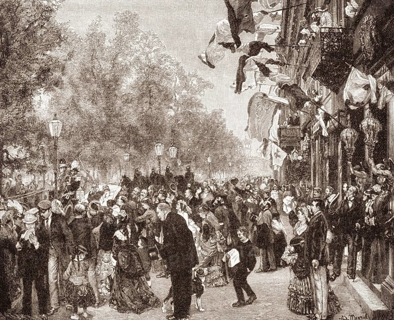Departure of King Wilhelm I for the Army, July 31, 1870, Franco-Prussian War