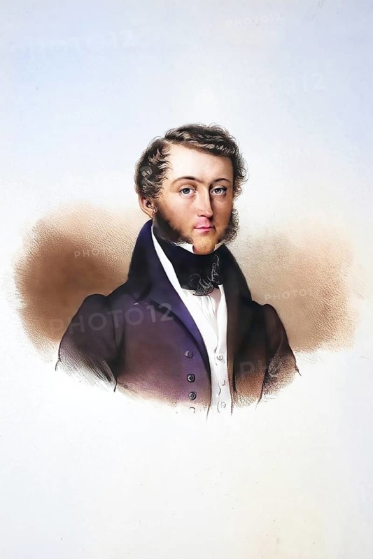 Karl Friedrich Wilhelm Emich Prince of Leiningen (born 12 September 1804 in Amorbach, died 13 November 1856 at Waldleiningen Castle near Amorbach) was the third Prince of Leiningen and descended from the Leiningen-Dagsburg-Hartenburg line. He served as a Bavarian lieutenant general and first chairman of the Mainz Nobility Association, Historical, digitally restored reproduction from a 19th century original, Record date not stated