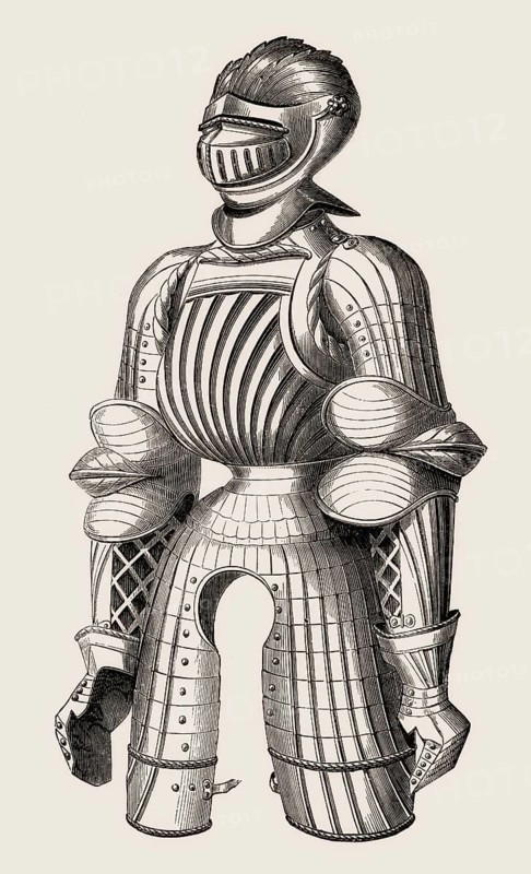 Maximilian armour, early 16th-century German