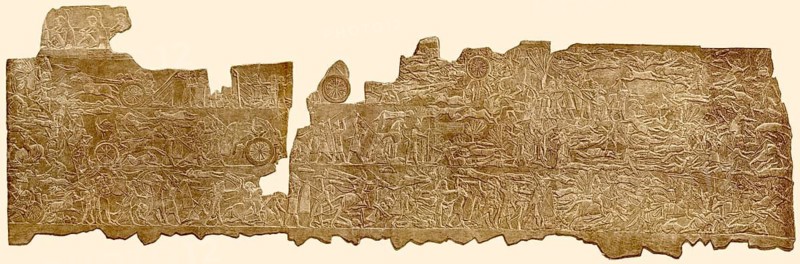 Monumental relief of the Battle of Ulai, also called the Battle of Tulliz, c. 653 BCE