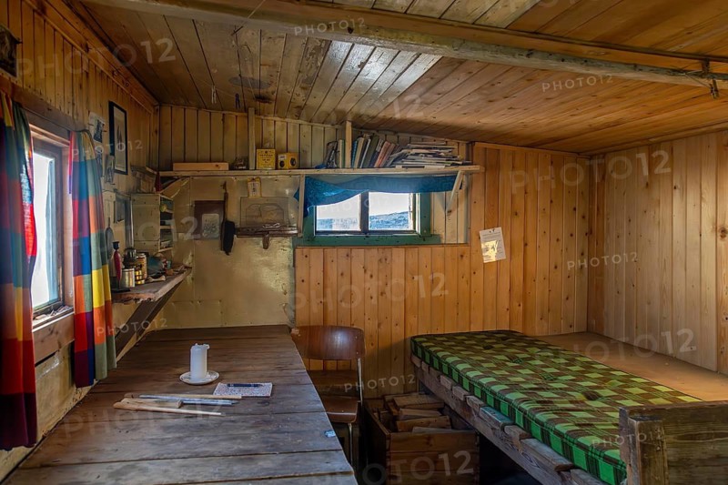 1928 Ritter Hut, built by Norwegian trapper Hilmar Nøis where Austrian author Christiane Ritter spent the winter of 1934–1935, Svalbard, Spitsbergen