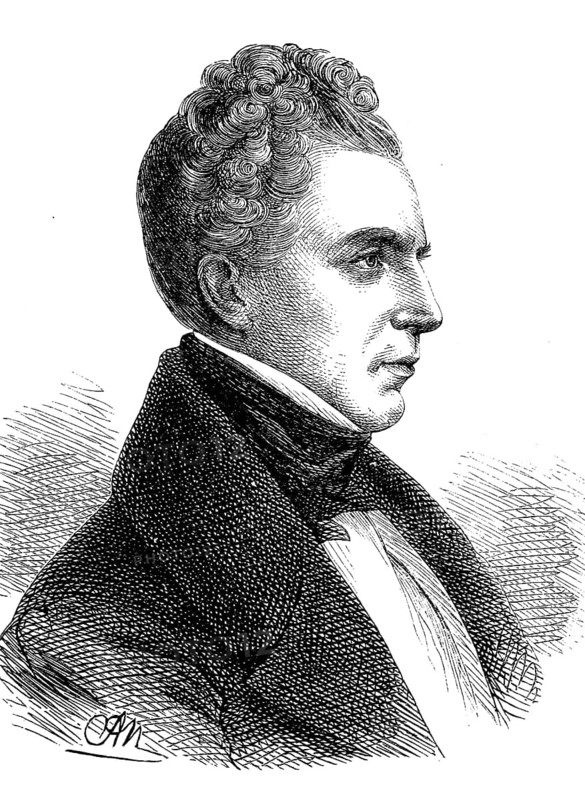 Karl Seydelmann, (24 April 1793 - 17 March 1843) was a German theatre actor, Historical, digital reproduction of a 19th century original