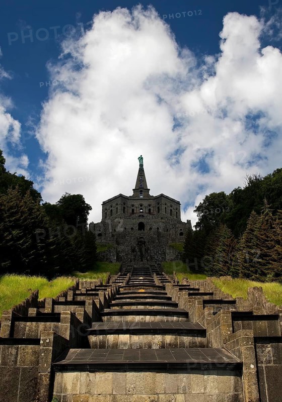 Bergpark Wilhelmshöhe, Hercules Building with the Great Cascades, UNESCO World Heritage Site, Kassel, Hesse, Germany