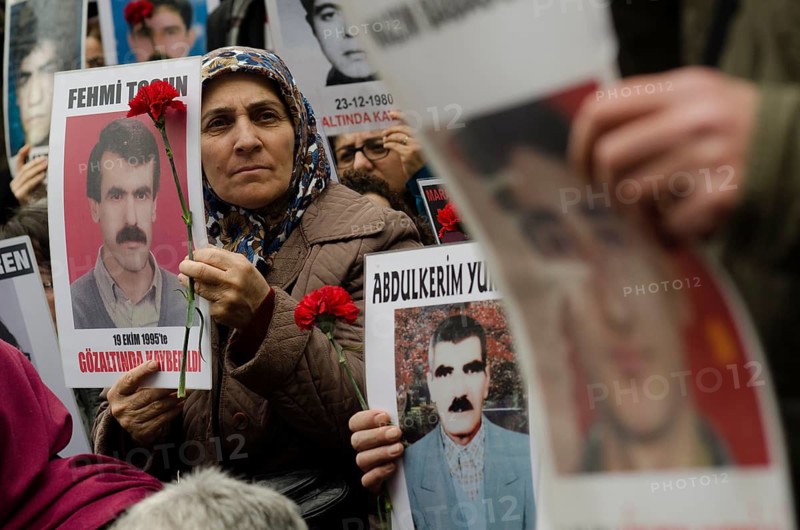 April 4th 2015. Istanbul, Turkey. The Saturday Mothers gather in Galatasaray square, Istiklal Street, Istanbul, Turkey