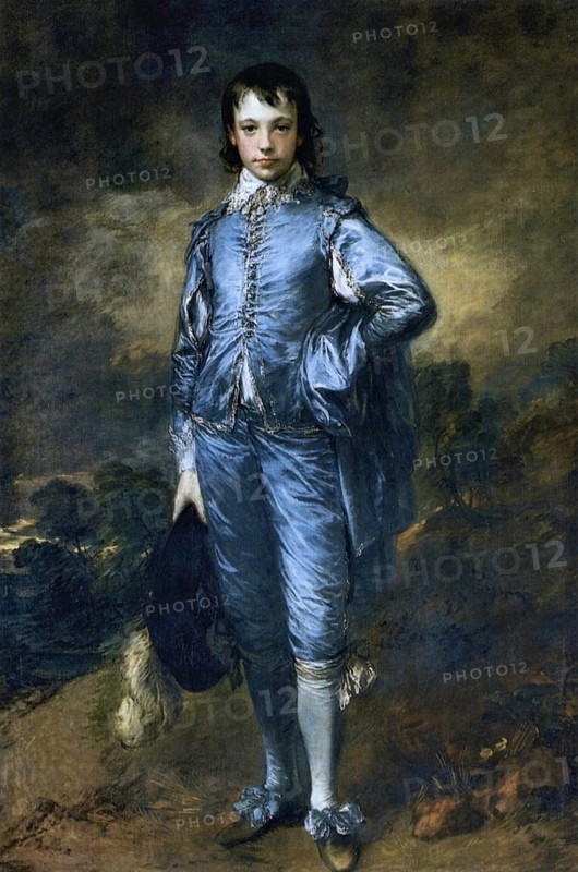 The Blue Boy, 1769/1770, Boy in Blue, oil painting by Thomas Gainsborough, Historic, digitally restored reproduction of an original work of the period, exact original date unknown