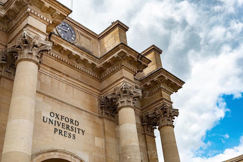 Oxford, England. July 25th 2023 The entrance to the Oxford University Press building on Walton Street, Jericho, Oxford. The largest university press and publishing house in the world