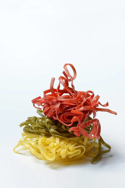 Tagliatelle tricolore, Italian pasta, pasta, pasta type