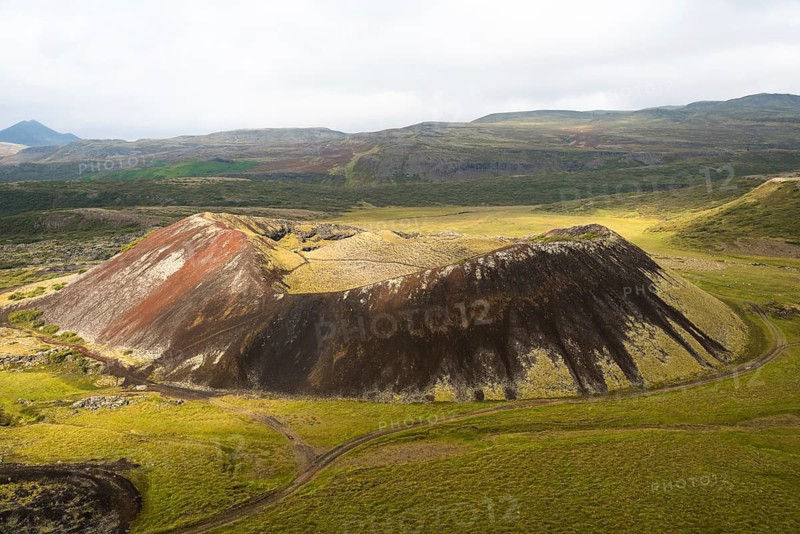 Iceland, Iceland, Europe, Northern Europe, Scandinavia, volcano, extinct volcanic cone, volcanic cone