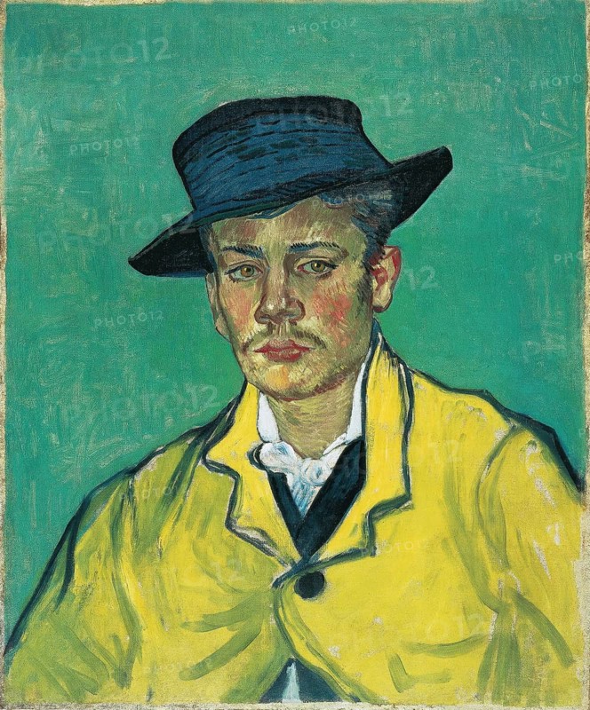 Portrait of Armand Roulin (1888), Portrait of Armand Roulin (1888), Painting by Vincent Willem van Gogh (born 30 March 1853 in Groot-Zundert, died 29 July 1890 in Auvers-sur-Oise), Dutch painter and draughtsman, one of the founders of modern painting, Illustration, Reproduction from a painting. Authentic, exact date of the original unknown, Historical