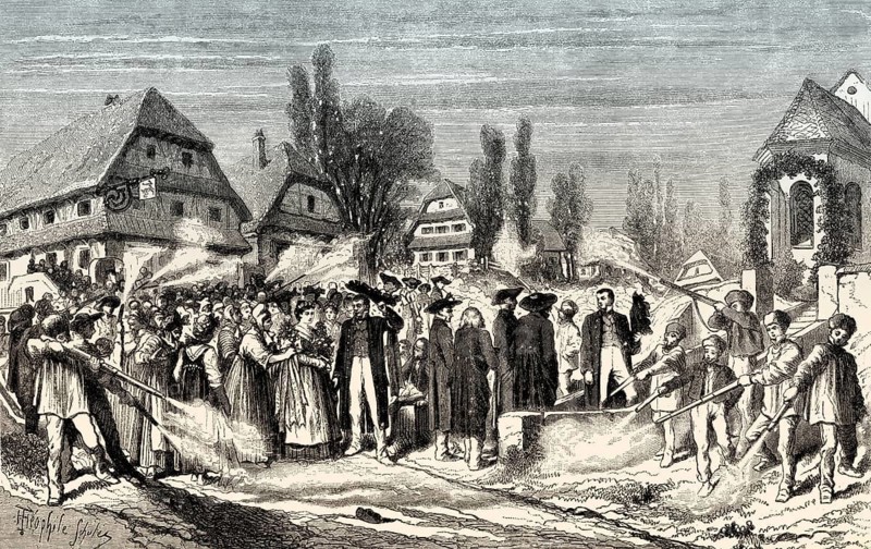 Wedding, Alsace, France, 19th century