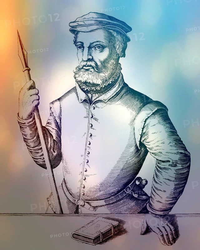 Portrait of Jan Matthys, Anabaptist leader of the Münster Rebellion, 1535, digitally edited