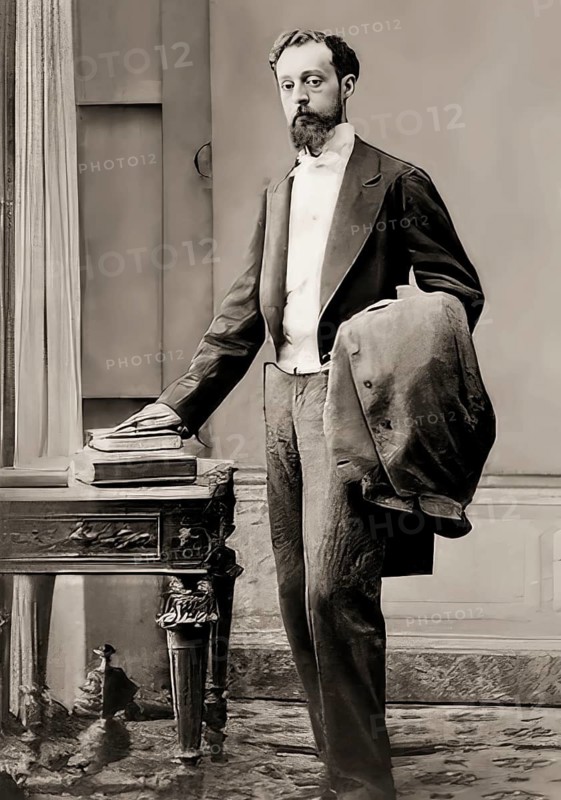 Portrait of Antoni Gaudí i Cornet, 1852 – 1926, Catalan architect and designer from Spain, the greatest exponent of Catalan Modernisme, digitally optimized