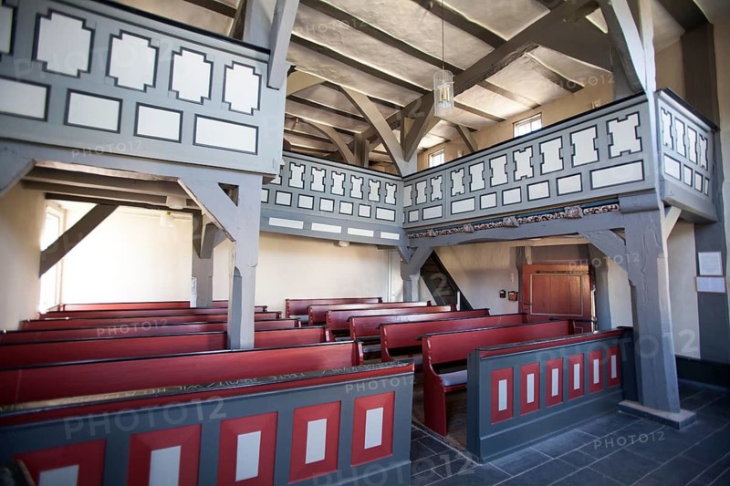 Half-timbered church building, former school chapel by Mannus Riedesel, 1703, Sassenhausen, Bad Berleburg, Germany