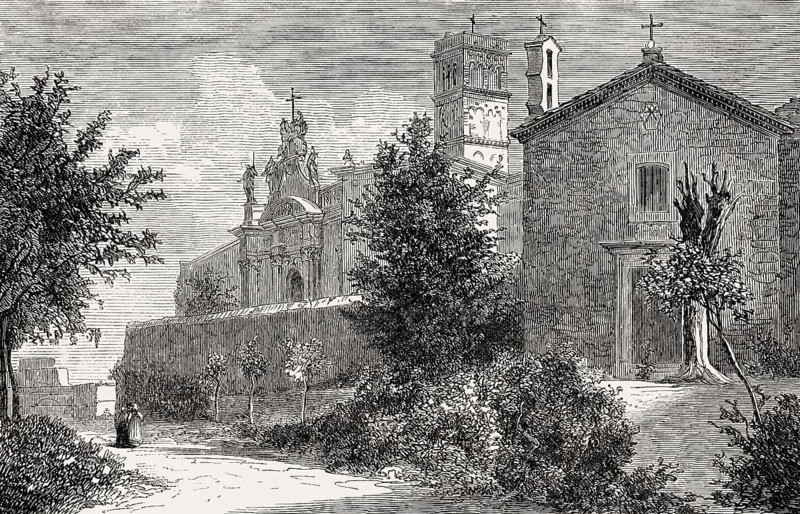 Basilica di Santa Croce in Gerusalemme, Rome, Italy, 19th Century