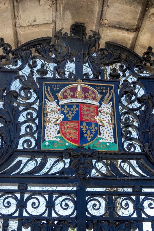 Coat of arms, Christ's College, Cambridge, England, Great Britain