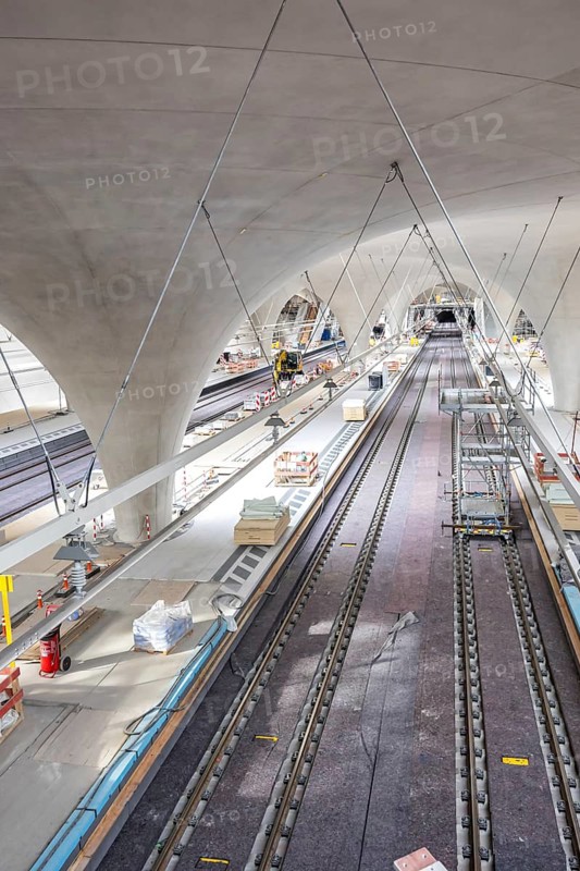 Stuttgart Station 21 Tunnel Construction site new main station platform in Stuttgart, Germany