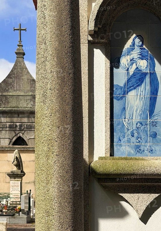 Cemitério da Lapa, Lapa Cemetery with Sacred Azulejos, European Cemetery Route, Association of Significant Cemeteries of Europe, abbreviated ASCE, Porto, Portugal