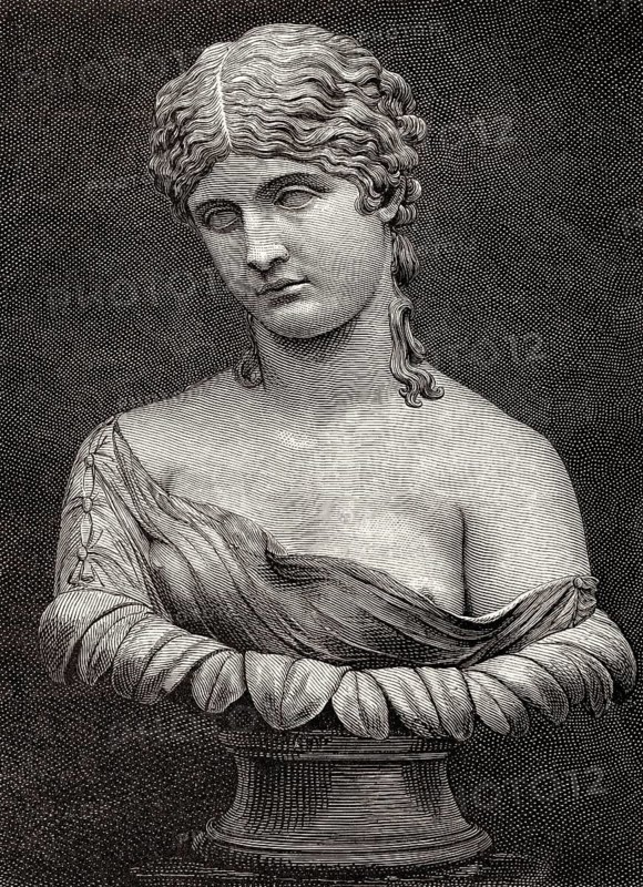 Artemis, also called Kynthia, one of Ancient Greek deities