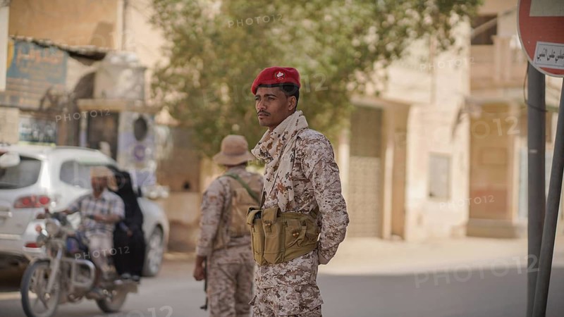 In Southern Yemen on February 5, 2026, the Saudi-backed Yemeni Army deploys security checkpoints in the streets of Hadramaut following the withdrawal of the UAE-backed Southern Transitional Council (STC) forces, Hadramaut, Seiyun, Yemen