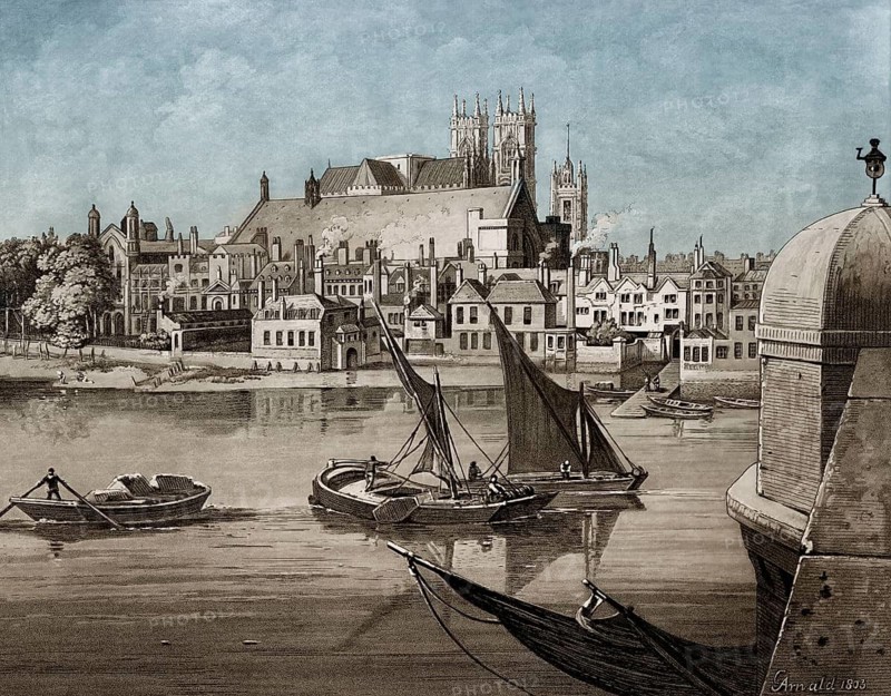 Westminster, Westminster Abbey, London, UK, 1803