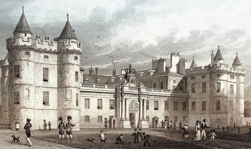 Holyrood Palace, Edinburgh, Scotland, 19th century, from Modern Athens by Th. H. Shepherd