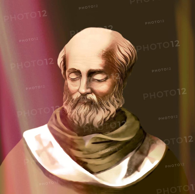 Pope Agatho, Saint Agathon or Agatone, bishop of Rome from 27 June 678 until his death in 681, digitally edited