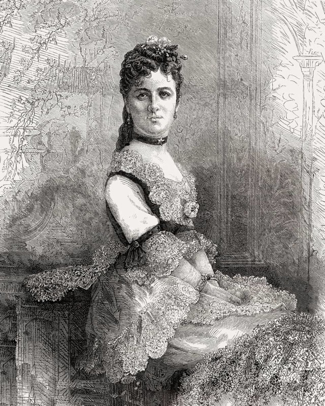 Dame Emma Albani, 1847 – 1930, a leading opera soprano of the 19th century