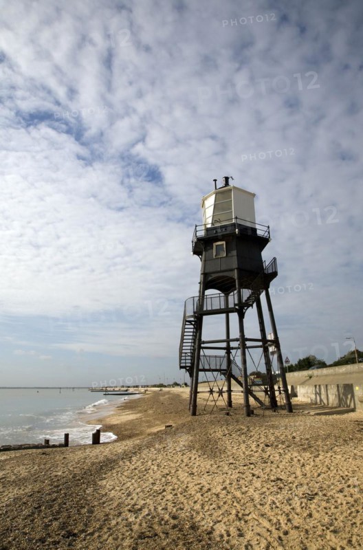 The Leading Lights, Victorian lighthouse structure, Dovercourt, Harwich, Essex, England, United Kingdom