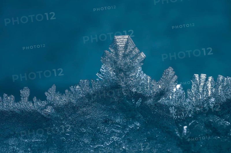 Ice crystals on glacier wall, glacier cave, ice cave, Morteratsch glacier, Engadin, Graubünden, Switzerland