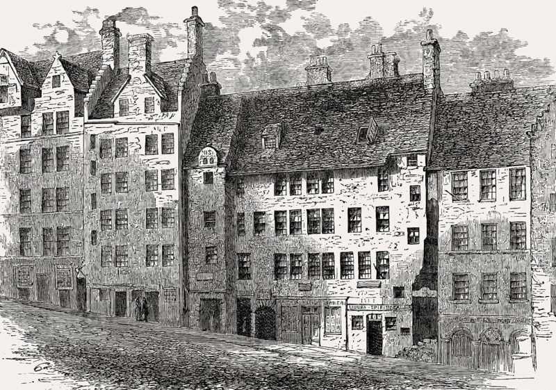 Major Weir's House, assembly rooms, West Bow, Edinburgh, Scotland, 17th century