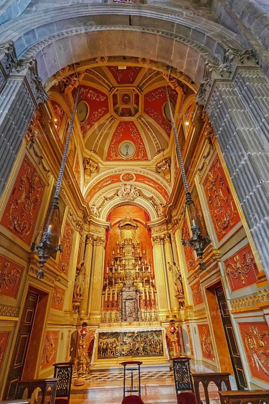 Cathedral interior, Braga, Minho Province, Portugal