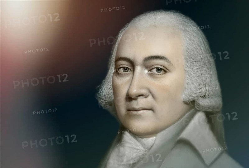 Portrait of John Adams, 1735 - 1826, second President of the United States, digitally optimized, based on a painting by James Sharples