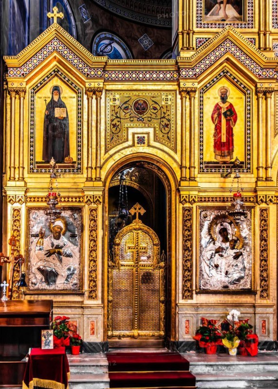 Serbian Orthodox Church of San Spiridione on the Grand Canal in the heart of Borgo Teresiano, Trieste, harbour city on the Adriatic, Friuli, Italy, Trieste, Friuli, Italy