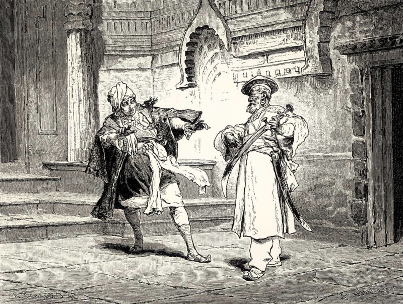 Scene from LEGEND, Legende, a ballad by Johann Wolfgang von Goethe