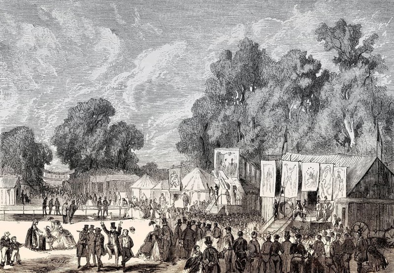 Fête de Saint-Cloud, the Saint-Cloud fair, France, 19th century