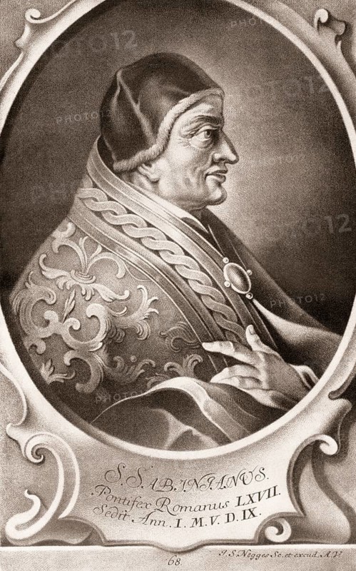Pope Sabinian, was Pope from 13 September 604 to his death in 606