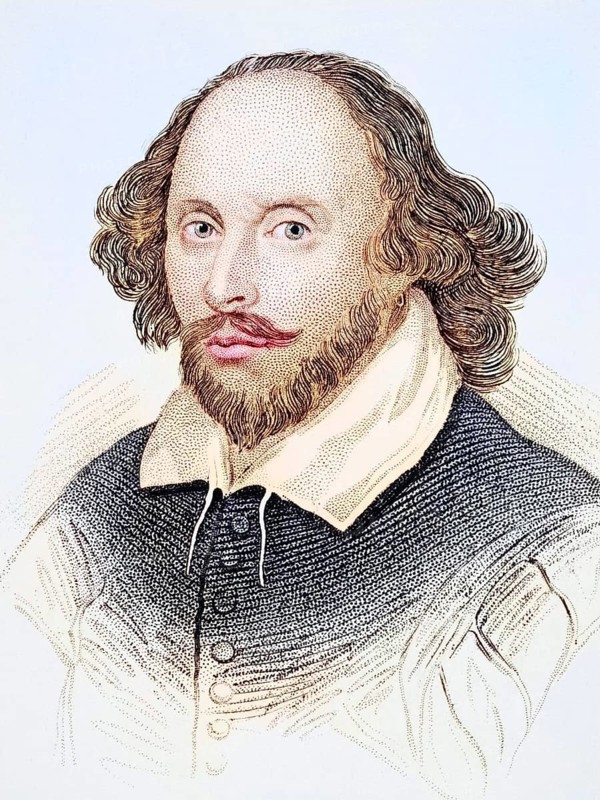 William Shakespeare, 1564-1616, English poet, dramatist and actor, Illustration from Old England's Worthies, published around 1880, Historical, digitally restored reproduction from a 19th century original, Record date not stated