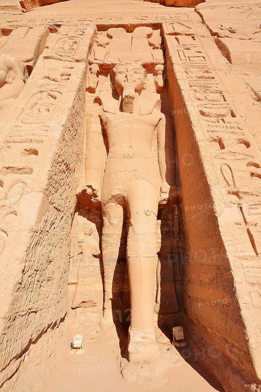 Statue of Ramesses II, Temple of Hathor or Temple of Nefertari, Abu Simbel Temple, UNESCO World Heritage Site, Nubia, Egypt