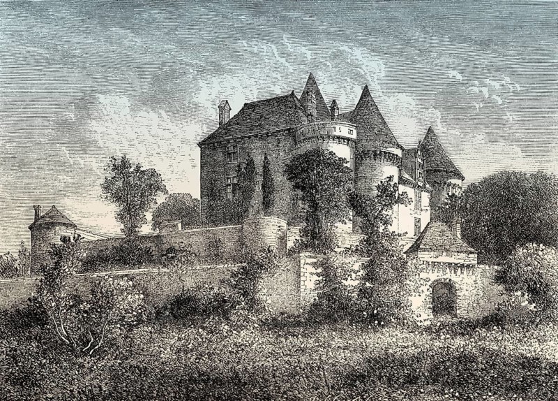 The Château de Fénelon, Dordogne, Nouvelle-Aquitaine, France, 19th Century
