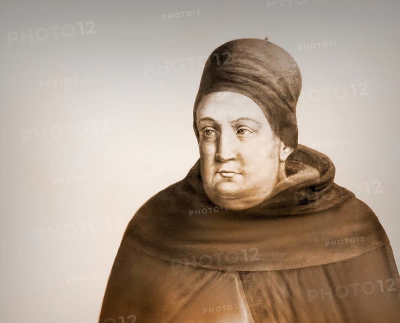 Thomas Aquinas, Thomas von Aquin, Tommaso d'Aquino, c.?1225 – 1274, Italian Dominican friar and priest, philosopher, theologian, and a jurist in the tradition of scholasticism, digitally edited