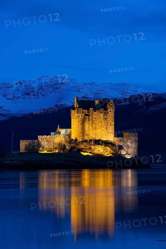 Eilean Donan Castle, a castle near Dornie in the Scottish Highlands, Scotland, United Kingdom