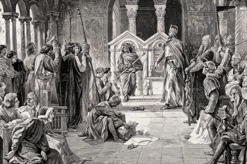 The German Emperor Henry III calls on King Henry I of France to take a duel