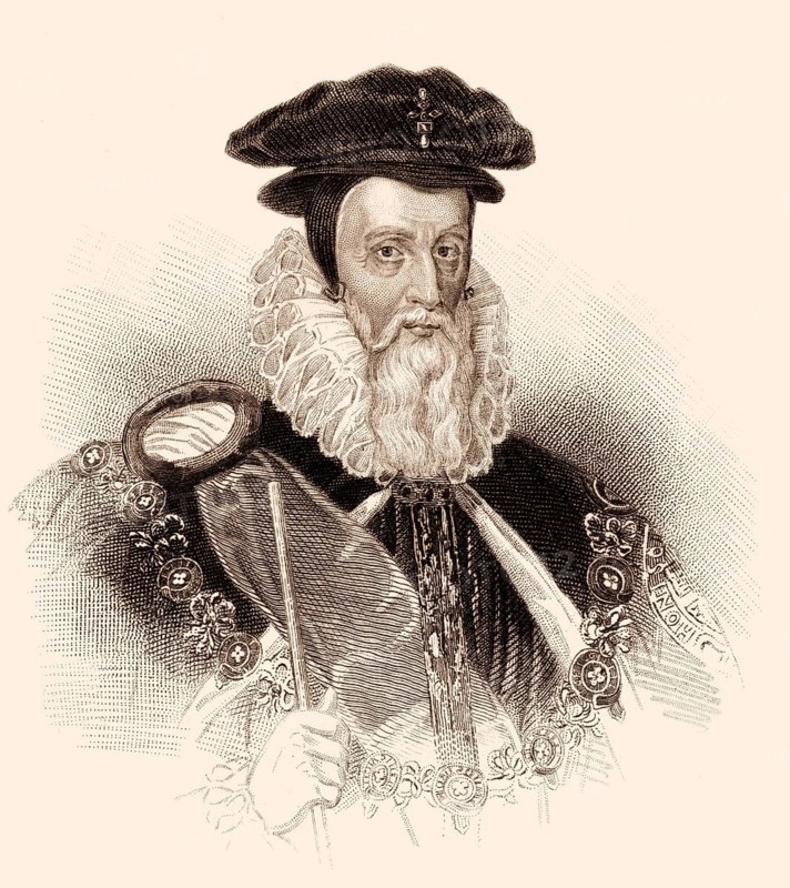 William Cecil, 1. Baron Burghley oder Burleigh, 1520-1598, englischer Staatsmann, Hauptberater von Königin Elisabeth I.