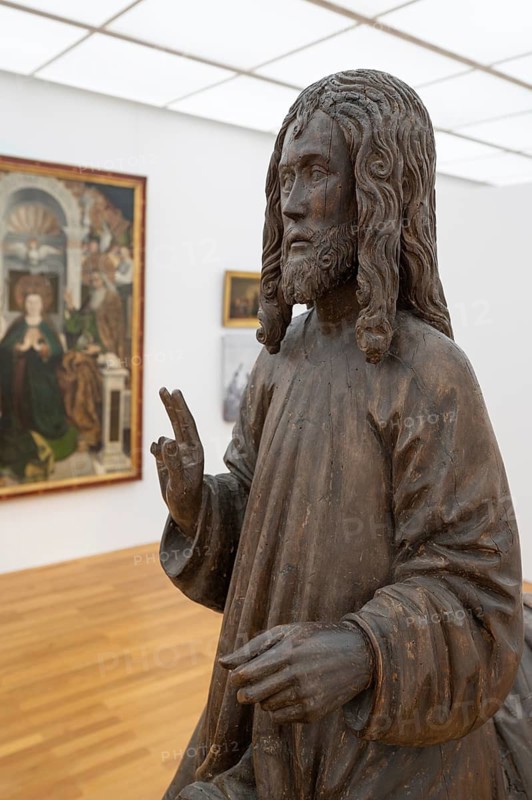 Christ on the Palmesel, c. 1500, detail, Zeppelin Museum, Friedrichshafen, Baden-Württemberg, Germany