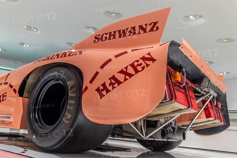 Porsche Museum Stuttgart-Zuffenhausen. Porsche 917-20 built in 1971. The automotive museum of Dr. Ing. h.c. F. Porsche AG shows racing cars and iconic cars from automotive history. interior view. Stuttgart, Baden-Württemberg, Germany